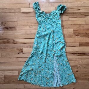 Floral Print Women's Dress ladies size Xs